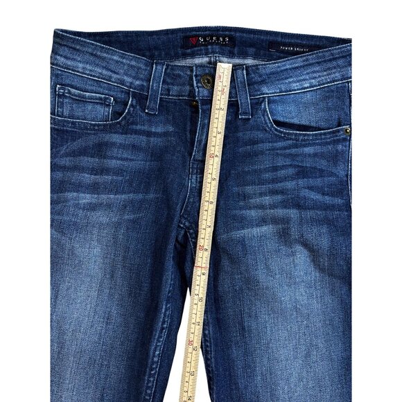 Guess Womens Power Skinny Jeans Size 25 Medium Wash Denim - Picture 13 of 13